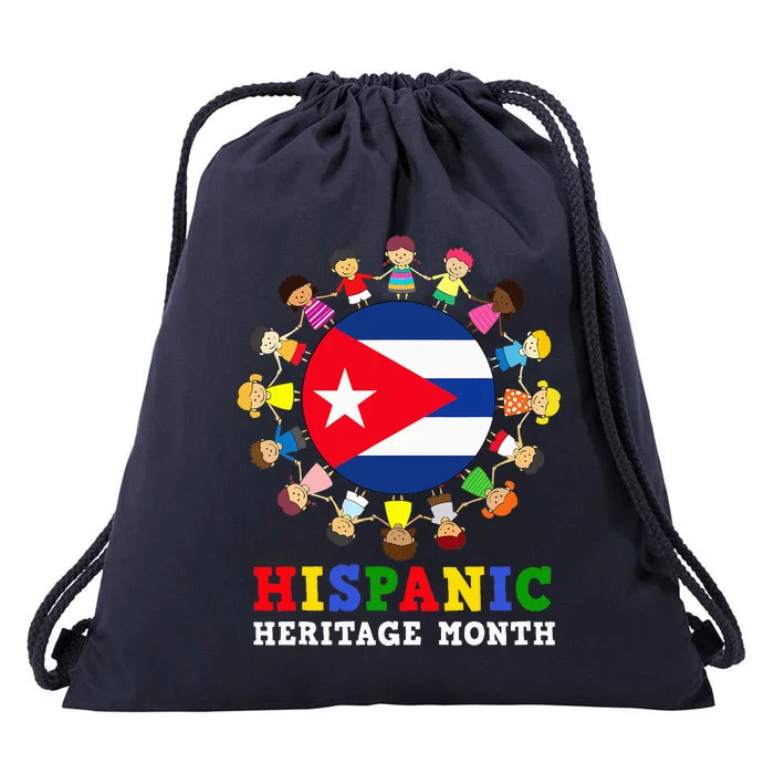 Cuban Flag Hispanic Heritage Cuba Drawstring Bag