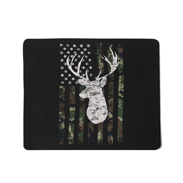 Camouflage Flag Hunter Buck Deer Hunting Mousepad