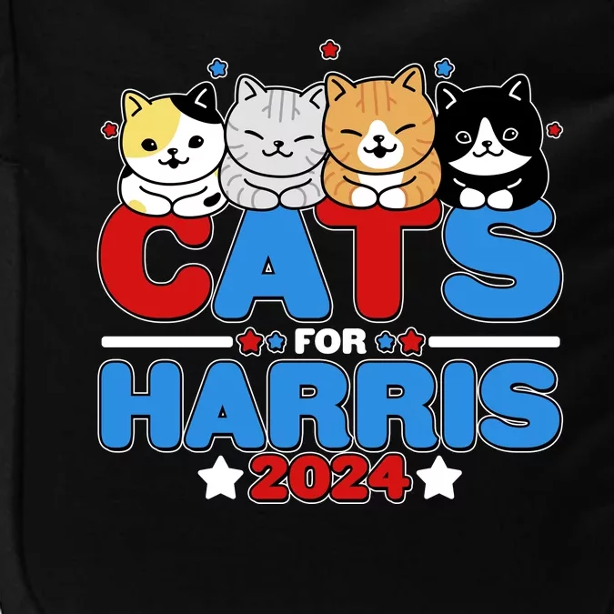 Cats For Harris Vote Kamala Harris 2024 Election Impact Tech Backpack