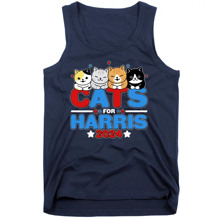 Cats For Harris Vote Kamala Harris 2024 Election Tank Top