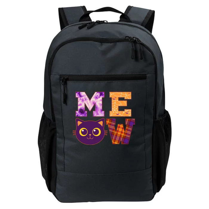 Cute Fall Halloween Cat MEOW Daily Commute Backpack