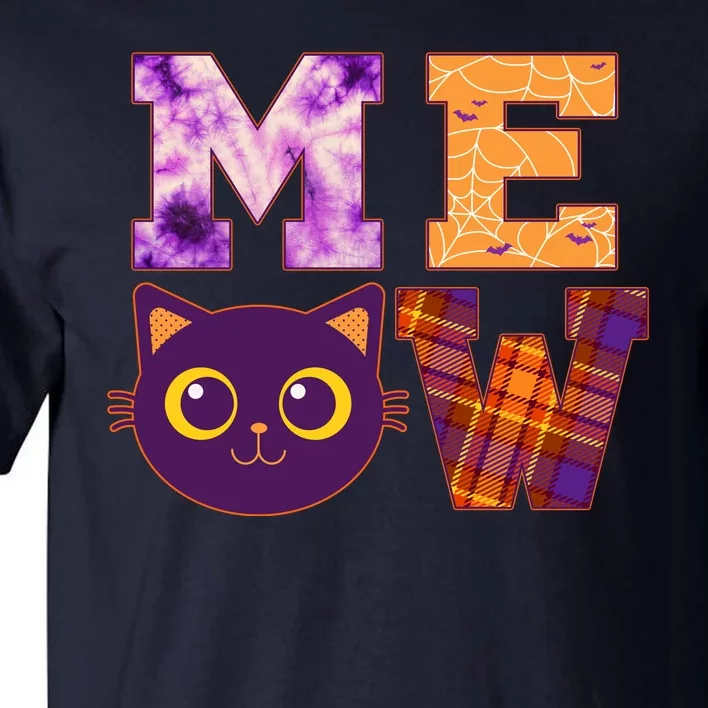 Cute Fall Halloween Cat MEOW Tall T-Shirt