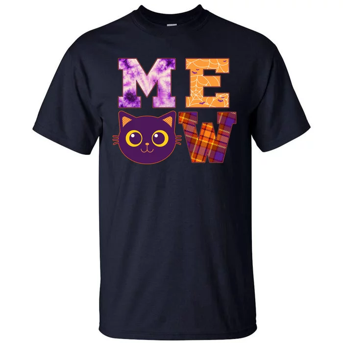 Cute Fall Halloween Cat MEOW Tall T-Shirt