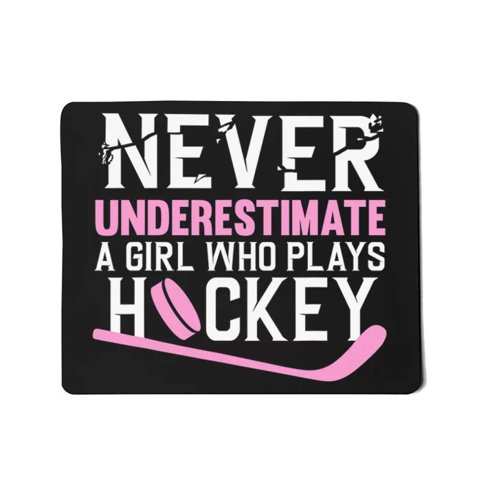 Colorful Field Hockey Love Field Hockey Player Hockey Fan Mousepad