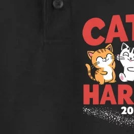 Cats For Harris Cat Lady 2024 President Kamala Harris Dry Zone Grid Performance Polo