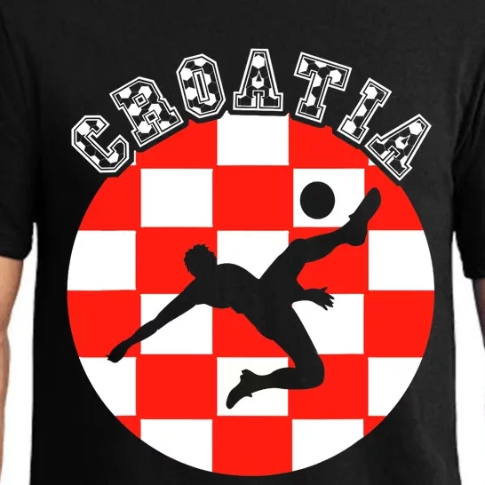 Croatia Flag Hrvatska Soccer Team Croatian Football Hrvatska Pajama Set