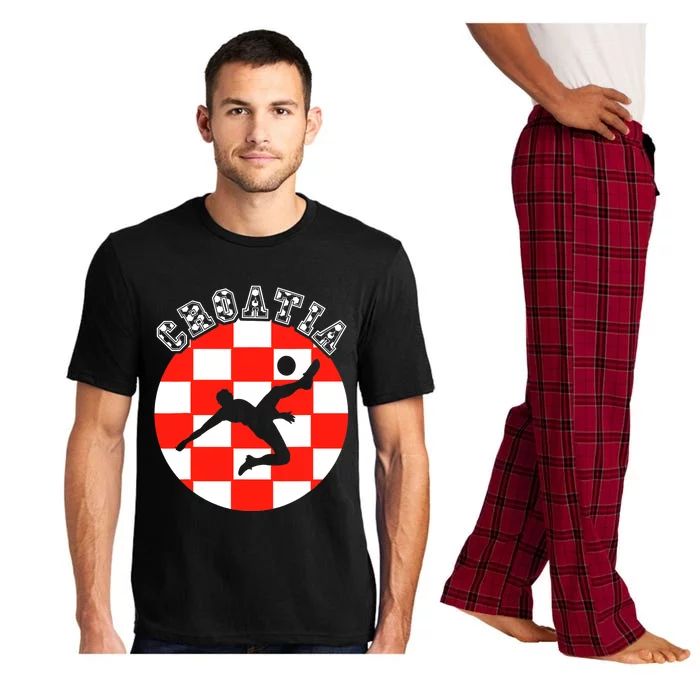 Croatia Flag Hrvatska Soccer Team Croatian Football Hrvatska Pajama Set