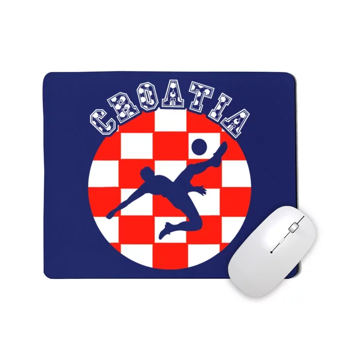 Croatia Flag Hrvatska Soccer Team Croatian Football Hrvatska Mousepad