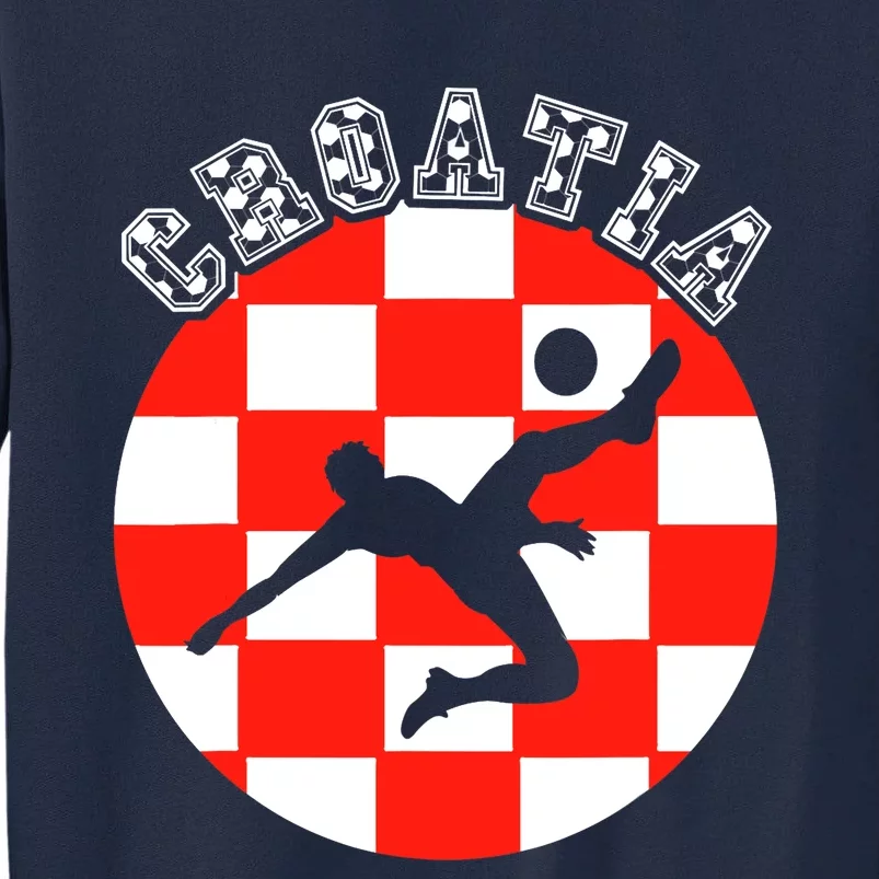 Croatia Flag Hrvatska Soccer Team Croatian Football Hrvatska Tall Sweatshirt