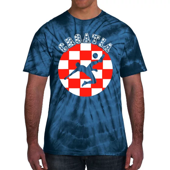 Croatia Flag Hrvatska Soccer Team Croatian Football Hrvatska Tie-Dye T-Shirt