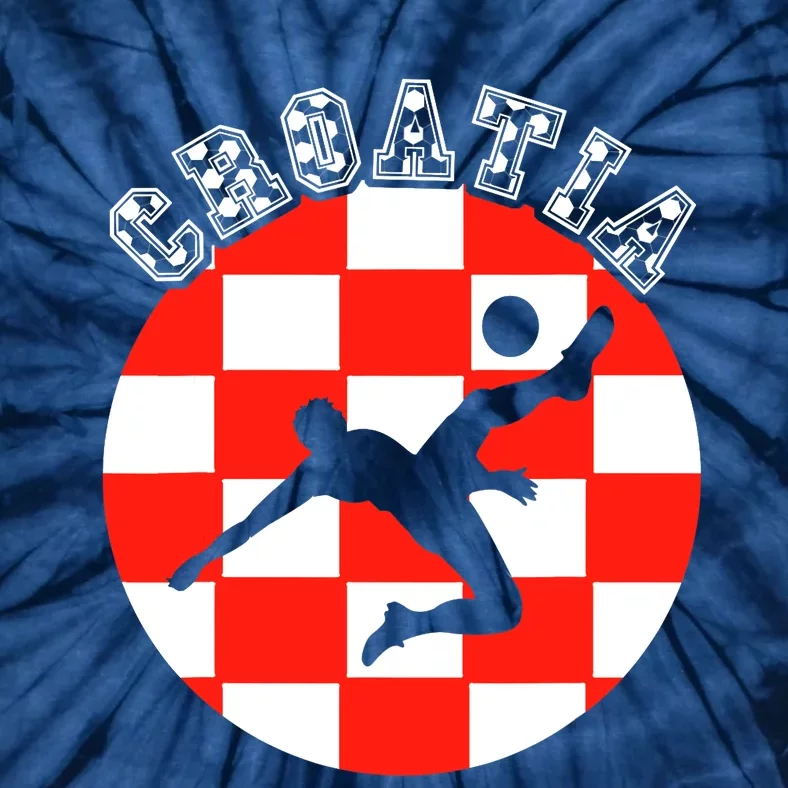 Croatia Flag Hrvatska Soccer Team Croatian Football Hrvatska Tie-Dye T-Shirt