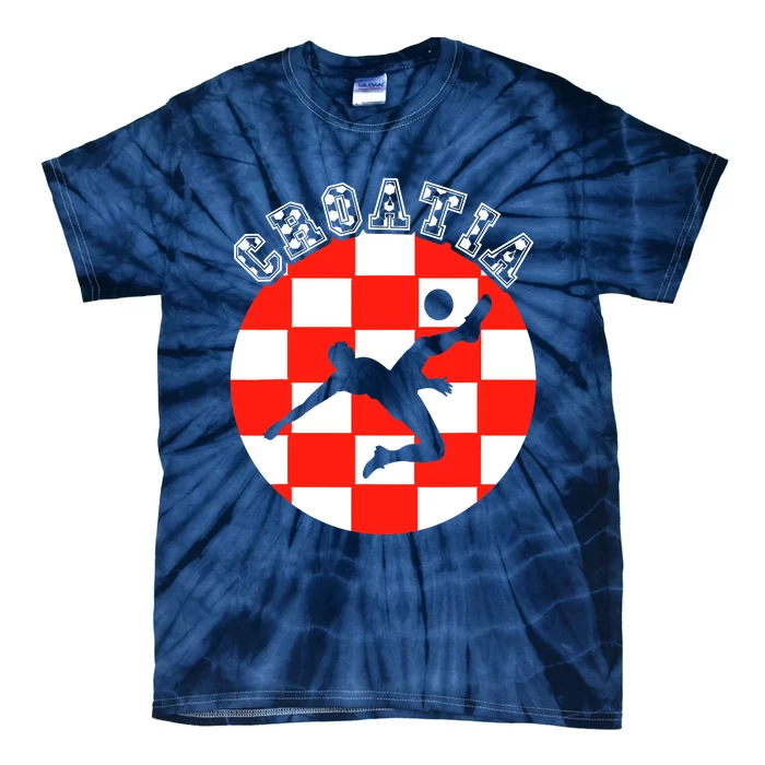 Croatia Flag Hrvatska Soccer Team Croatian Football Hrvatska Tie-Dye T-Shirt