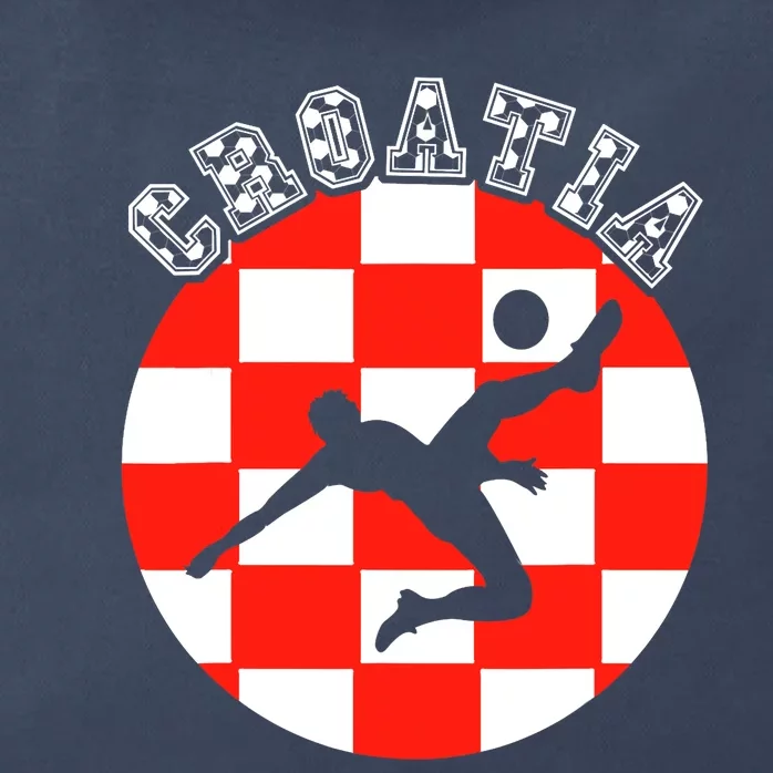 Croatia Flag Hrvatska Soccer Team Croatian Football Hrvatska Zip Tote Bag