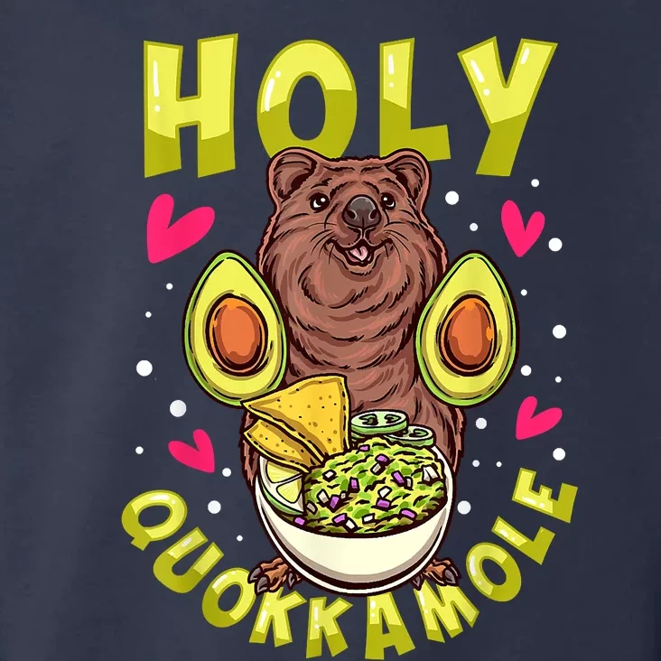 Cute Funny Holy Quokkamole Quokka Lover Avocado Guacamole Toddler Hoodie