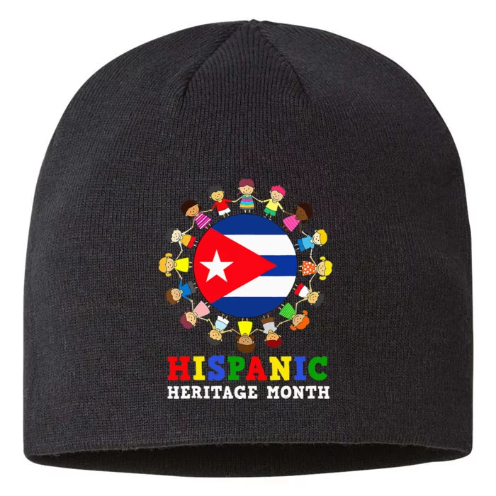 Cuban Flag Heritage Celebration Cuba 8 1/2in Sustainable Knit Beanie