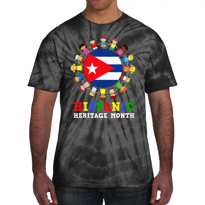 Cuban Flag Heritage Celebration Cuba Tie-Dye T-Shirt