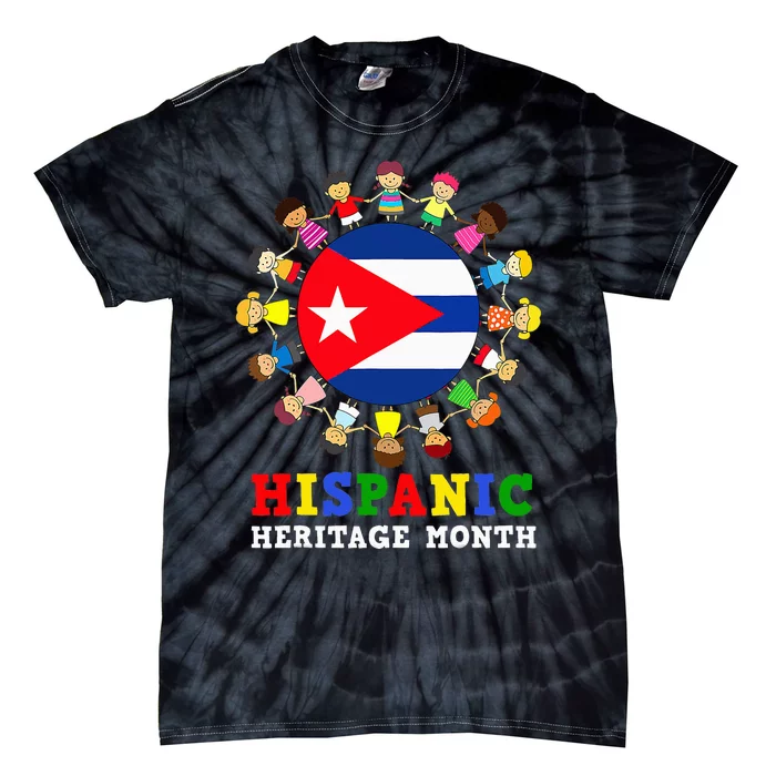 Cuban Flag Heritage Celebration Cuba Tie-Dye T-Shirt