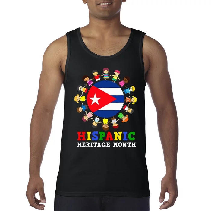 Cuban Flag Heritage Celebration Cuba Tank Top