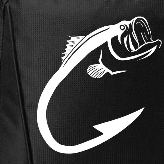 Cute Fish Hook Minimal Art Cool Fishing Lover Gift City Backpack