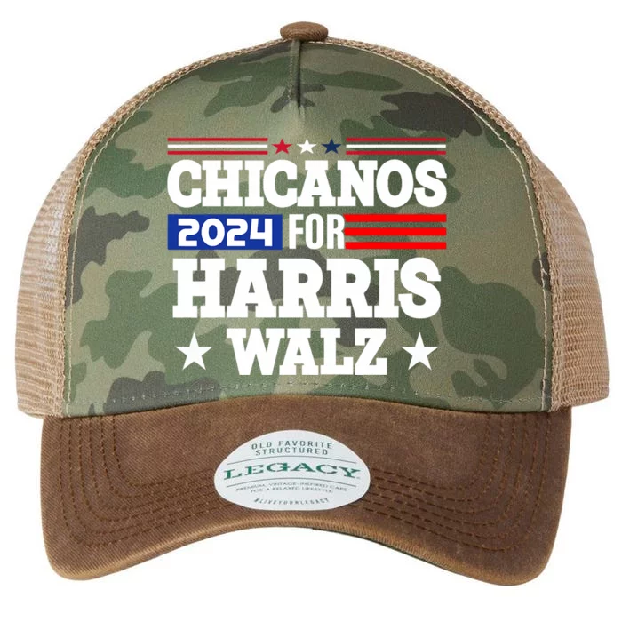 Chicanos For Harris Walz 2024 Presidential Election Kamala Legacy Tie Dye Trucker Hat