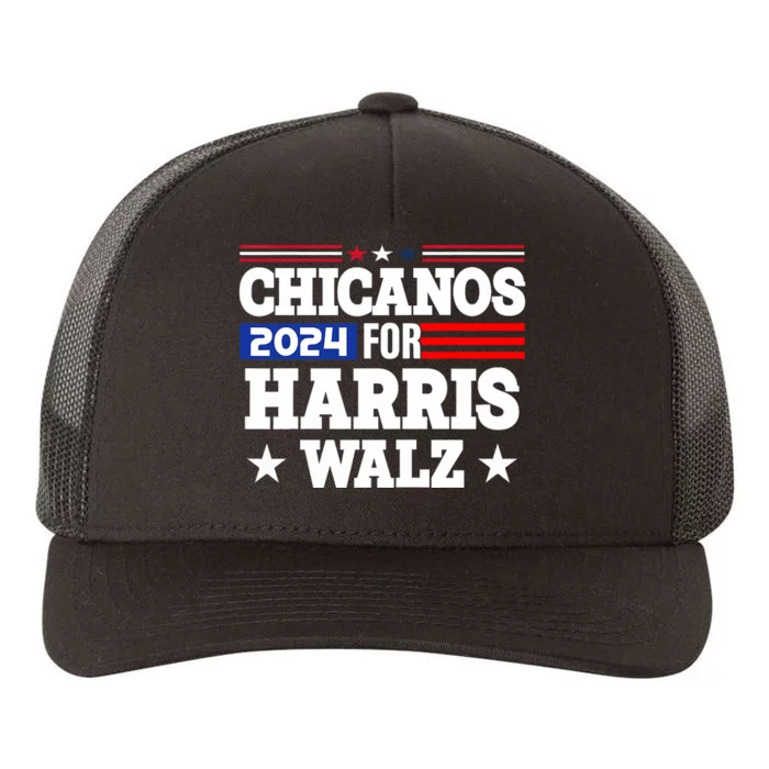 Chicanos For Harris Walz 2024 Presidential Election Kamala Yupoong Adult 5-Panel Trucker Hat