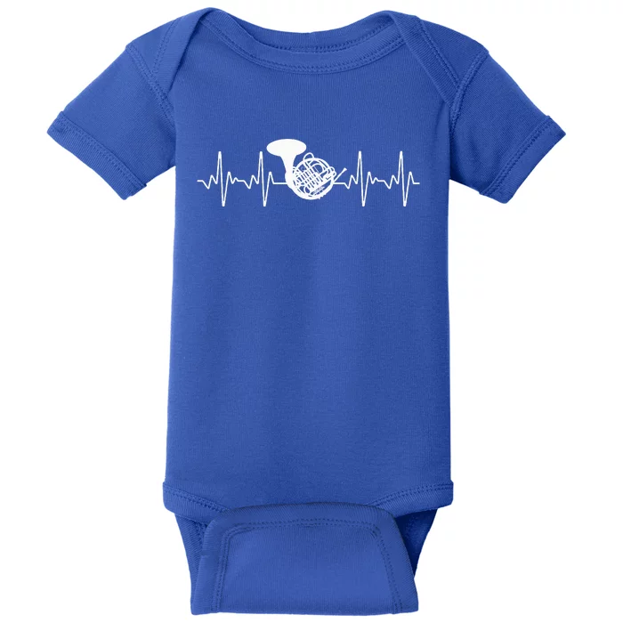 Cool French Horn Art For Marching Band Horn Player Baby Bodysuit