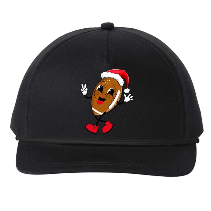 Christmas Football Holiday Sport Snapback Five-Panel Rope Hat