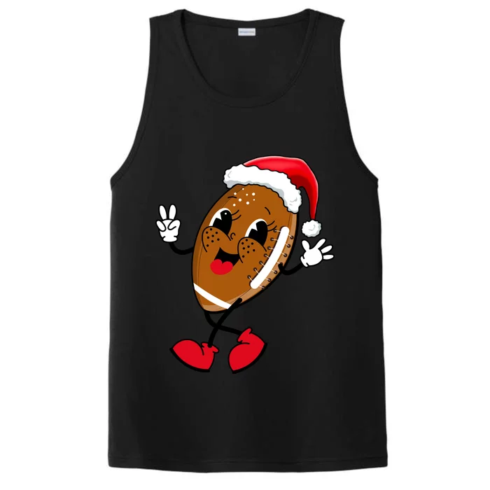 Christmas Football Holiday Sport Performance Tank