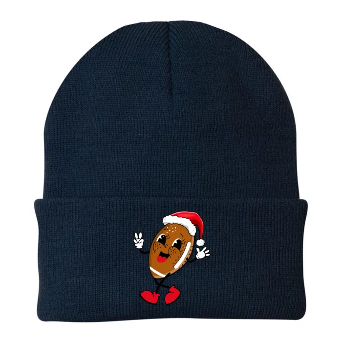 Christmas Football Holiday Sport Knit Cap Winter Beanie