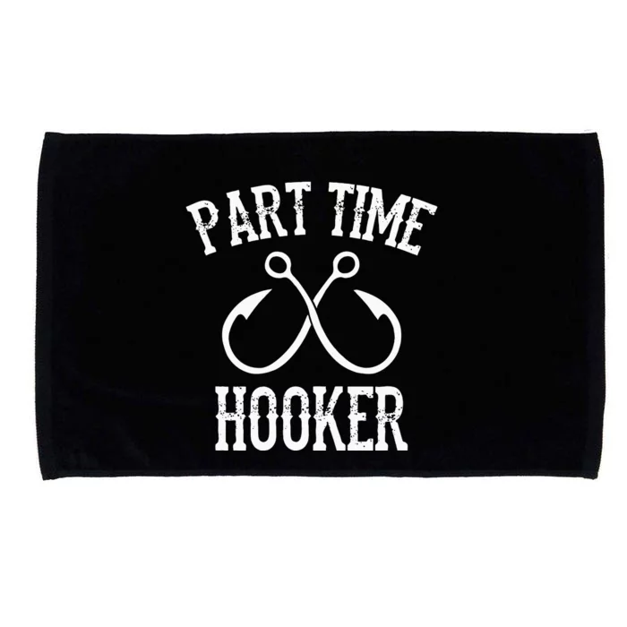 Classic Fishing Hooks Part Time Hooker Microfiber Hand Towel