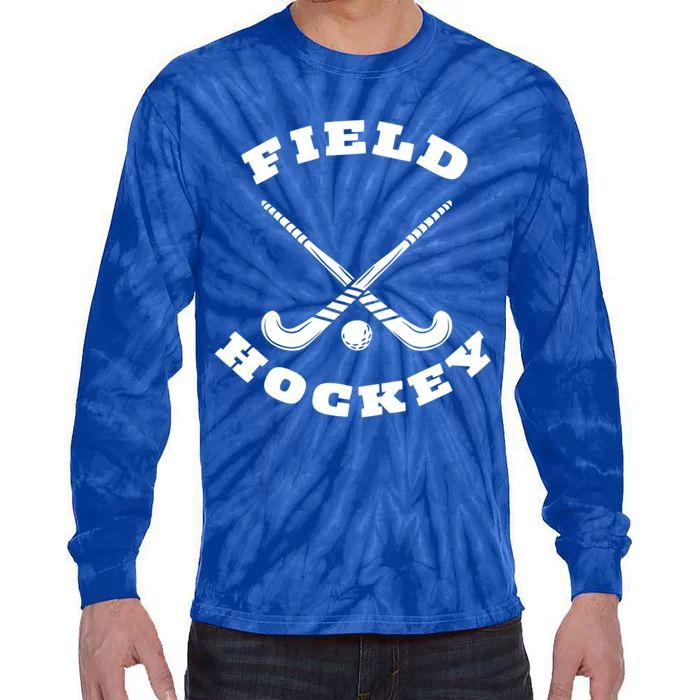 Circular Field Hockey Sticks Ball Great Gift Tie-Dye Long Sleeve Shirt