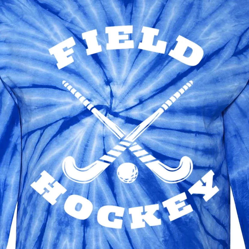 Circular Field Hockey Sticks Ball Great Gift Tie-Dye Long Sleeve Shirt