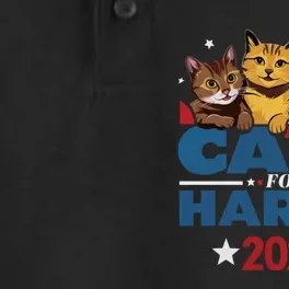 Cats For Harris 2024 Kamala Harris For President 2024 Dry Zone Grid Performance Polo