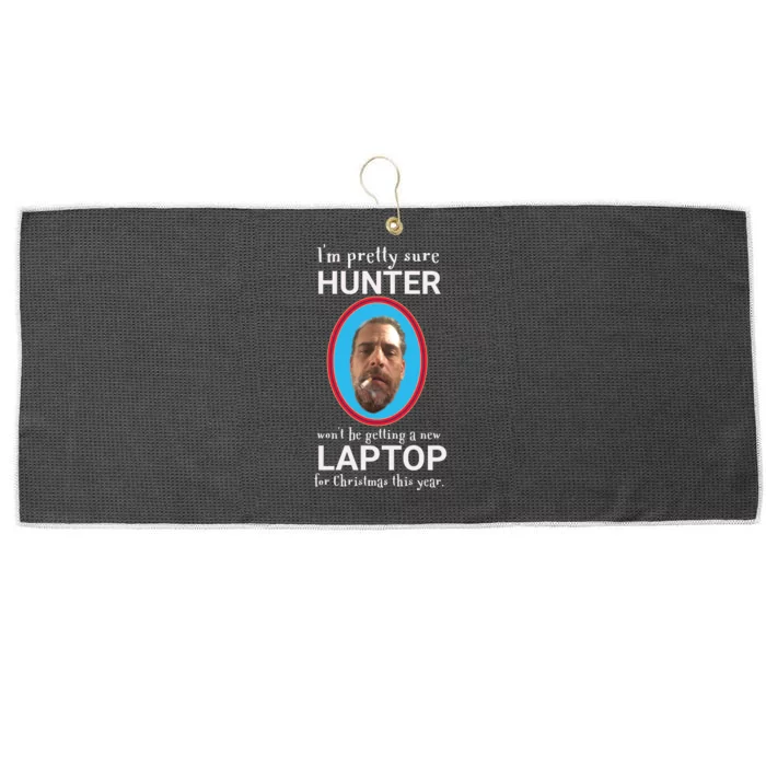 Conservative Funny Hunter Biden Christmas Large Microfiber Waffle Golf Towel