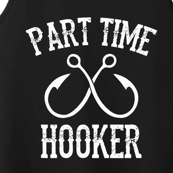 Classic Fishing Hooks Part Time Hooker Performance Tank