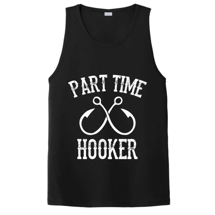 Classic Fishing Hooks Part Time Hooker Performance Tank