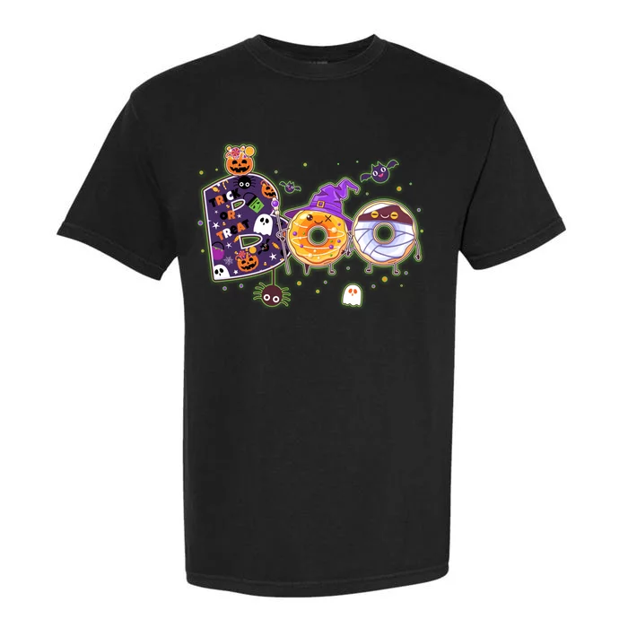 Cute Funny Halloween Boo Donuts Garment-Dyed Heavyweight T-Shirt