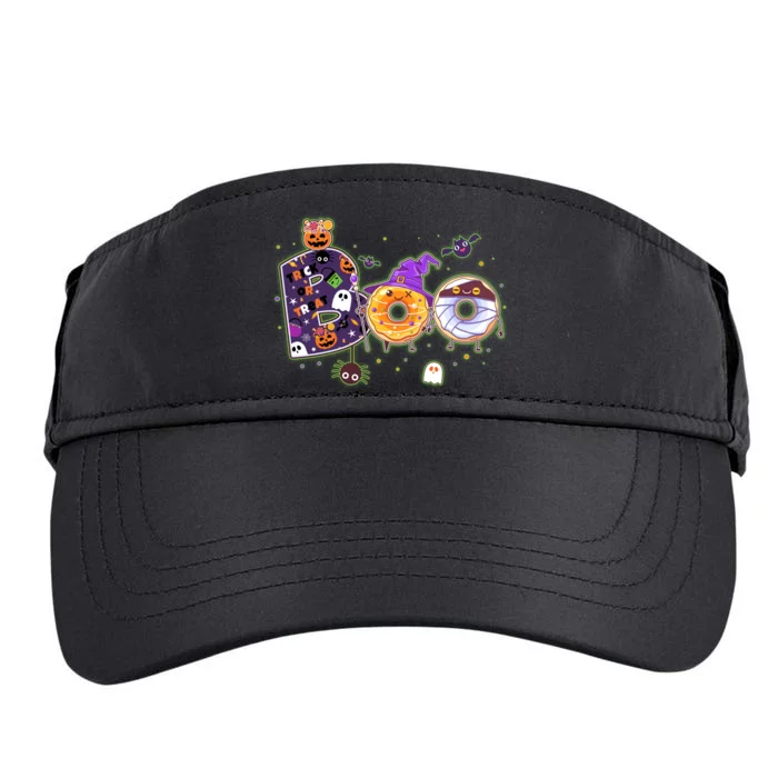 Cute Funny Halloween Boo Donuts Adult Drive Performance Visor