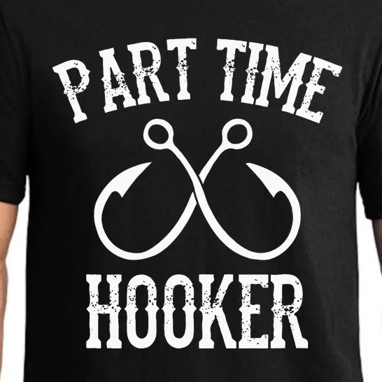 Classic Fishing Hooks Part Time Hooker Pajama Set