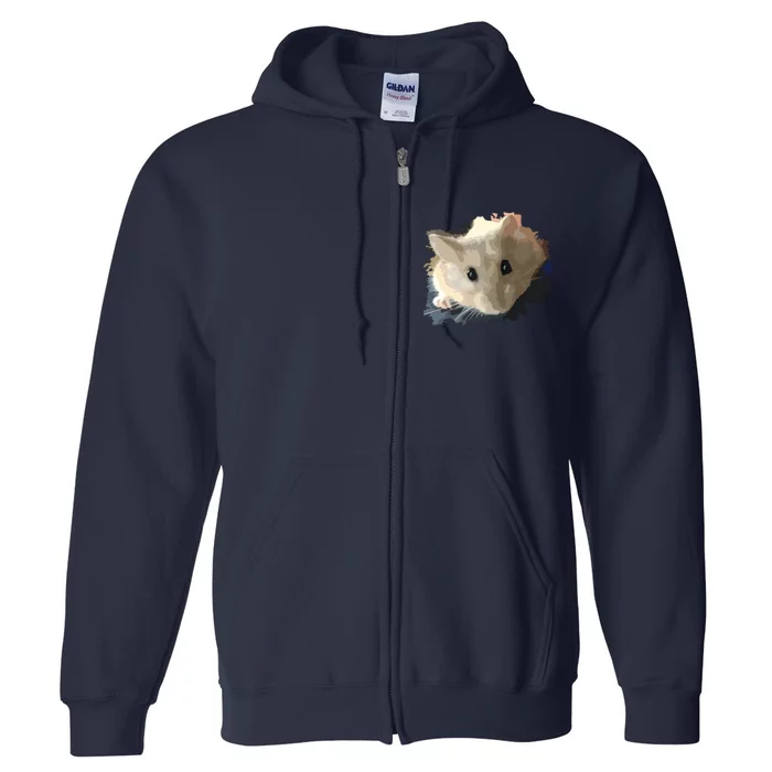 Cute Funny Hamster More Colors Full Zip Hoodie