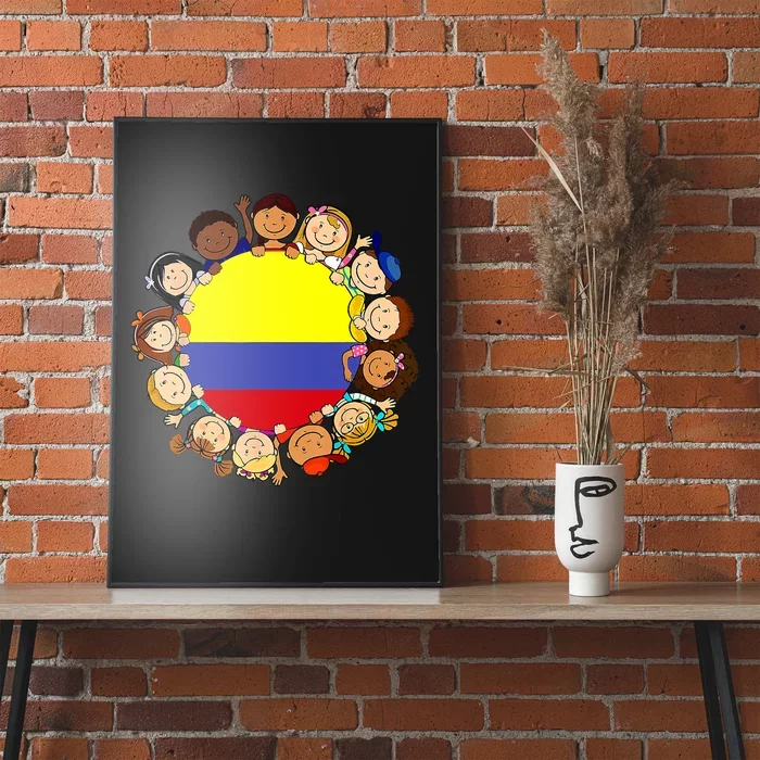 Colombia Flag Hispanic Heritage Month Colombian Poster