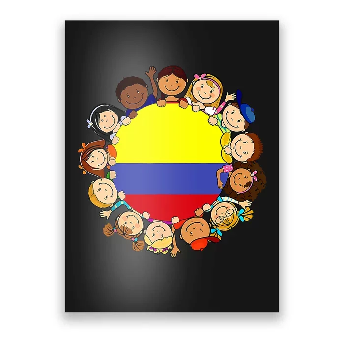 Colombia Flag Hispanic Heritage Month Colombian Poster