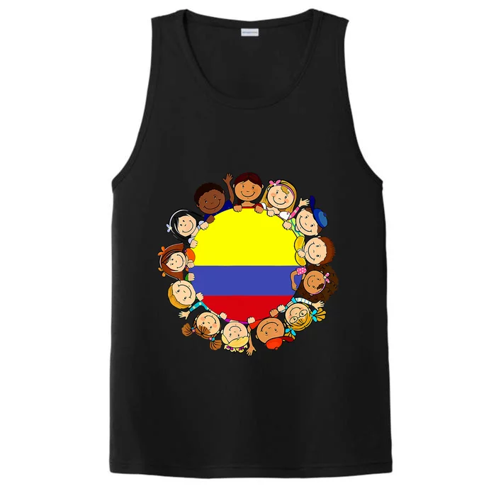 Colombia Flag Hispanic Heritage Month Colombian Performance Tank