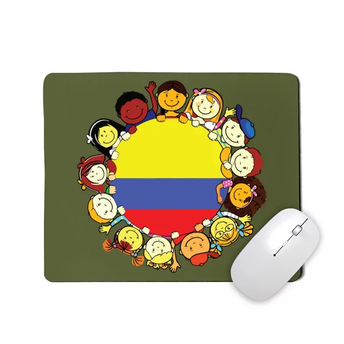 Colombia Flag Hispanic Heritage Month Colombian Mousepad