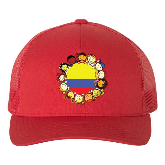 Colombia Flag Hispanic Heritage Month Colombian Yupoong Adult 5-Panel Trucker Hat