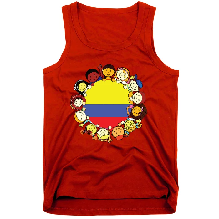 Colombia Flag Hispanic Heritage Month Colombian Tank Top