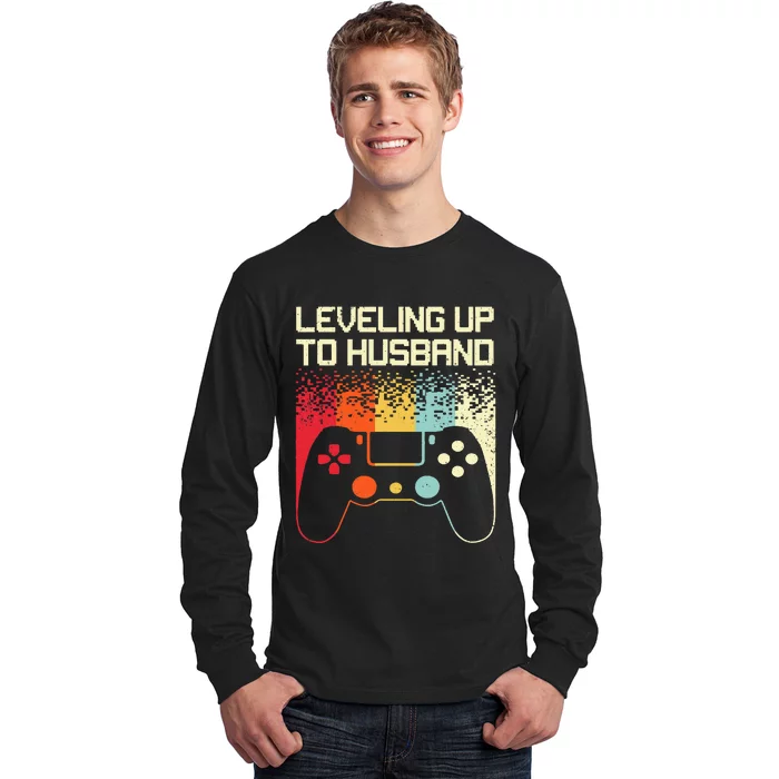 Cool Future Husband For Men Groom To Be Bachelor Gamer Long Sleeve Shirt