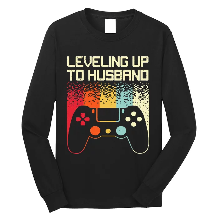 Cool Future Husband For Men Groom To Be Bachelor Gamer Long Sleeve Shirt