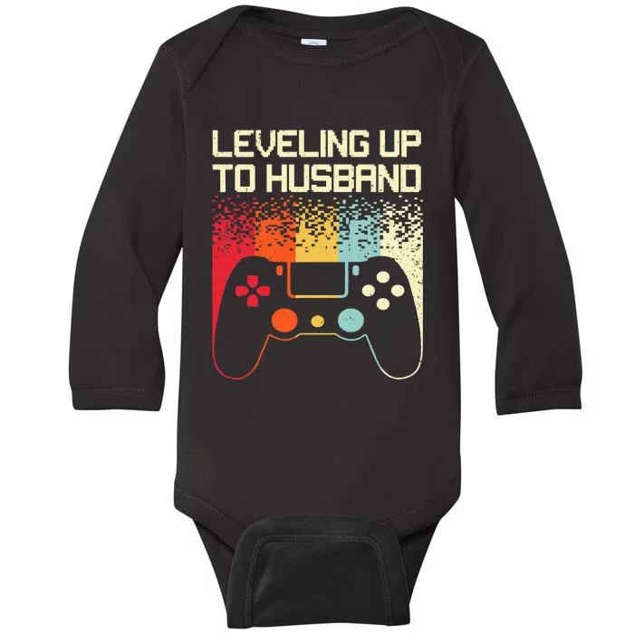 Cool Future Husband For Men Groom To Be Bachelor Gamer Baby Long Sleeve Bodysuit