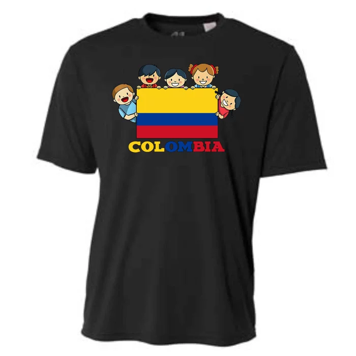 Colombia Flag Hispanic Heritage Month Colombian Cooling Performance Crew T-Shirt